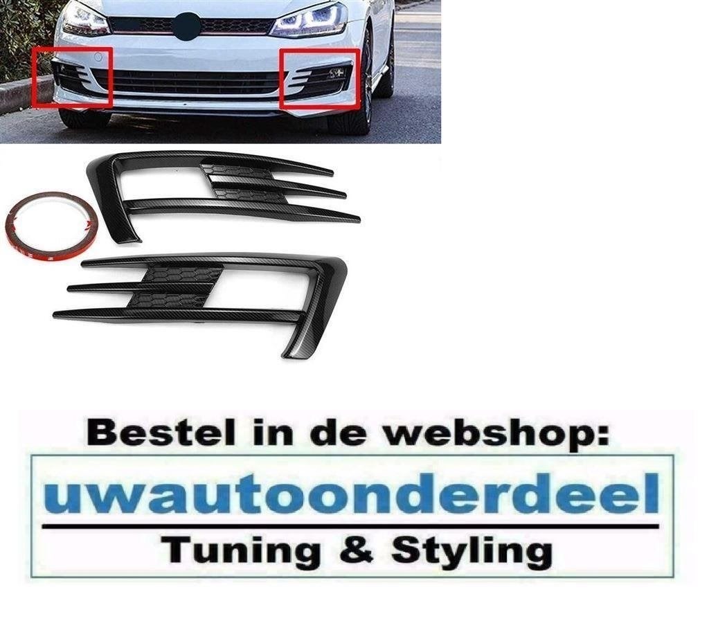 Carbon Look GTI GTD Look Trim Spoiler Voorbumper Voor Vw Gol, Verzenden