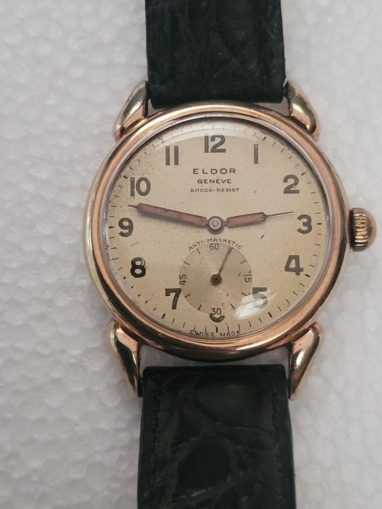 Eldor Genève Vintage 1952-1955 – Swiss Made – Mécanique, Ophalen of Verzenden