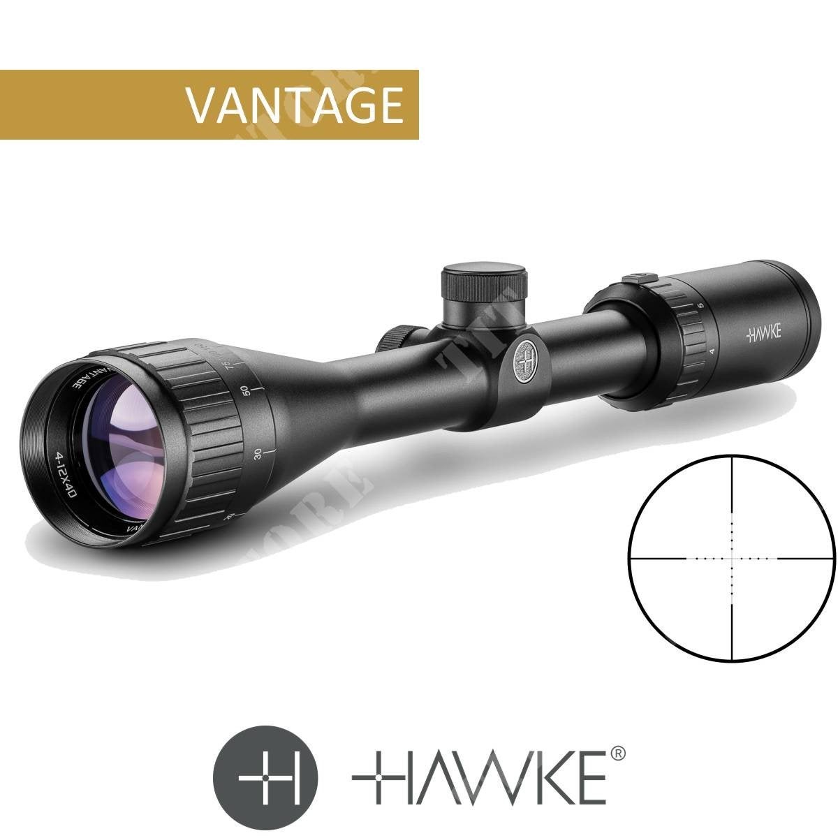 Richtkijker Hawke Vantage 4-12x40 AO mil dot, Sport en Fitness, Ophalen of Verzenden, Nieuw