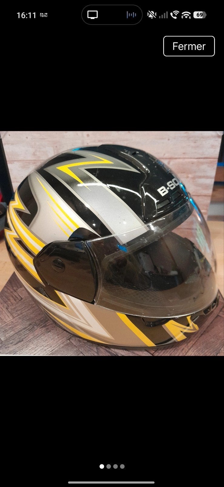 Casque à moto/scooter, Vélos & Vélomoteurs, Enlèvement, Utilisé, Medium, B-square