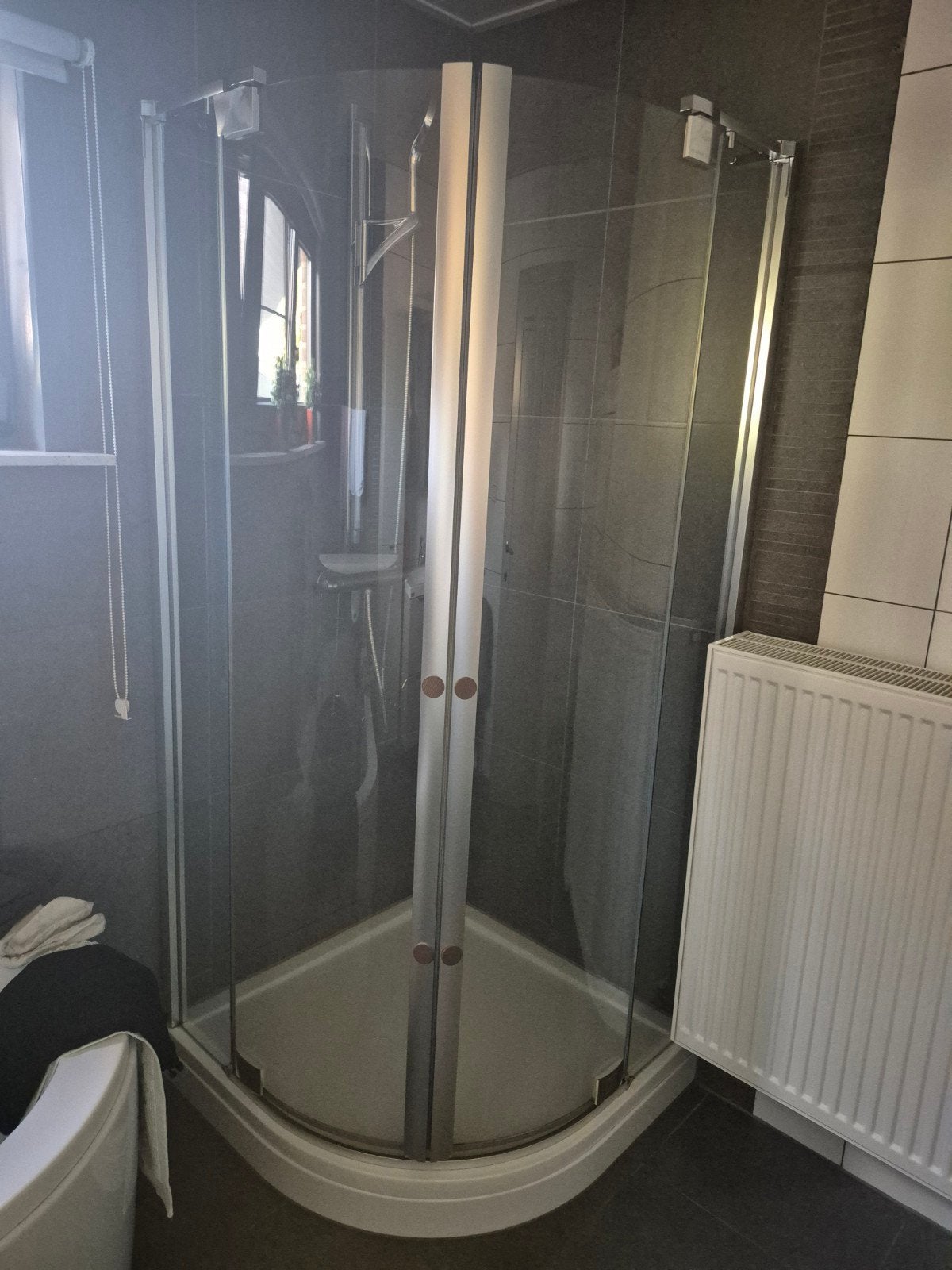 glazen douchecabine te koop, Huis en Inrichting, Ophalen, Gebruikt, Met douche