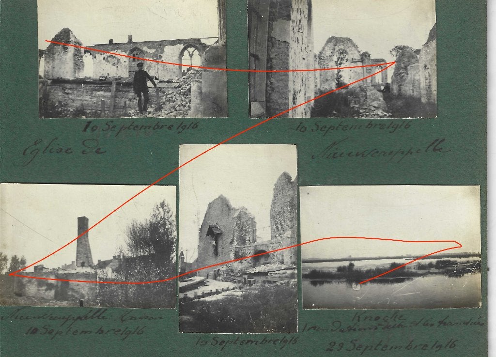 Flandre - Photos WW1, Collections, Envoi, Armée de terre, Photo ou Poster
