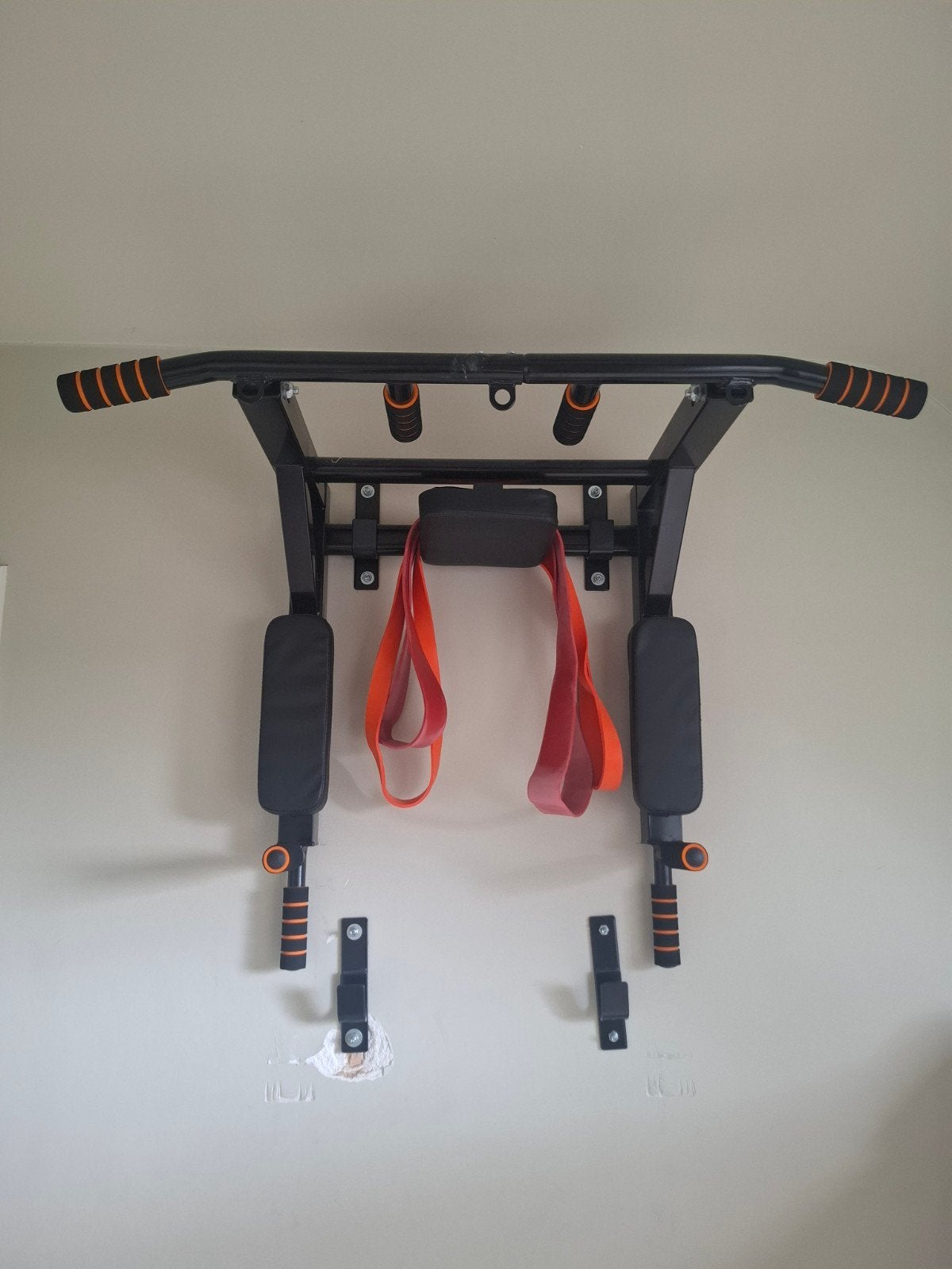 Station de musculation murale avec accessoires – Gain de, Sports & Fitness, Enlèvement, Comme neuf, Bras, Barre de traction