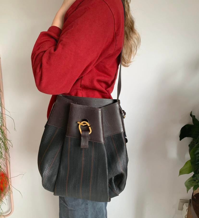 Delvaux Faust handtas, Ophalen of Verzenden, Gebruikt, Bruin, Handtas