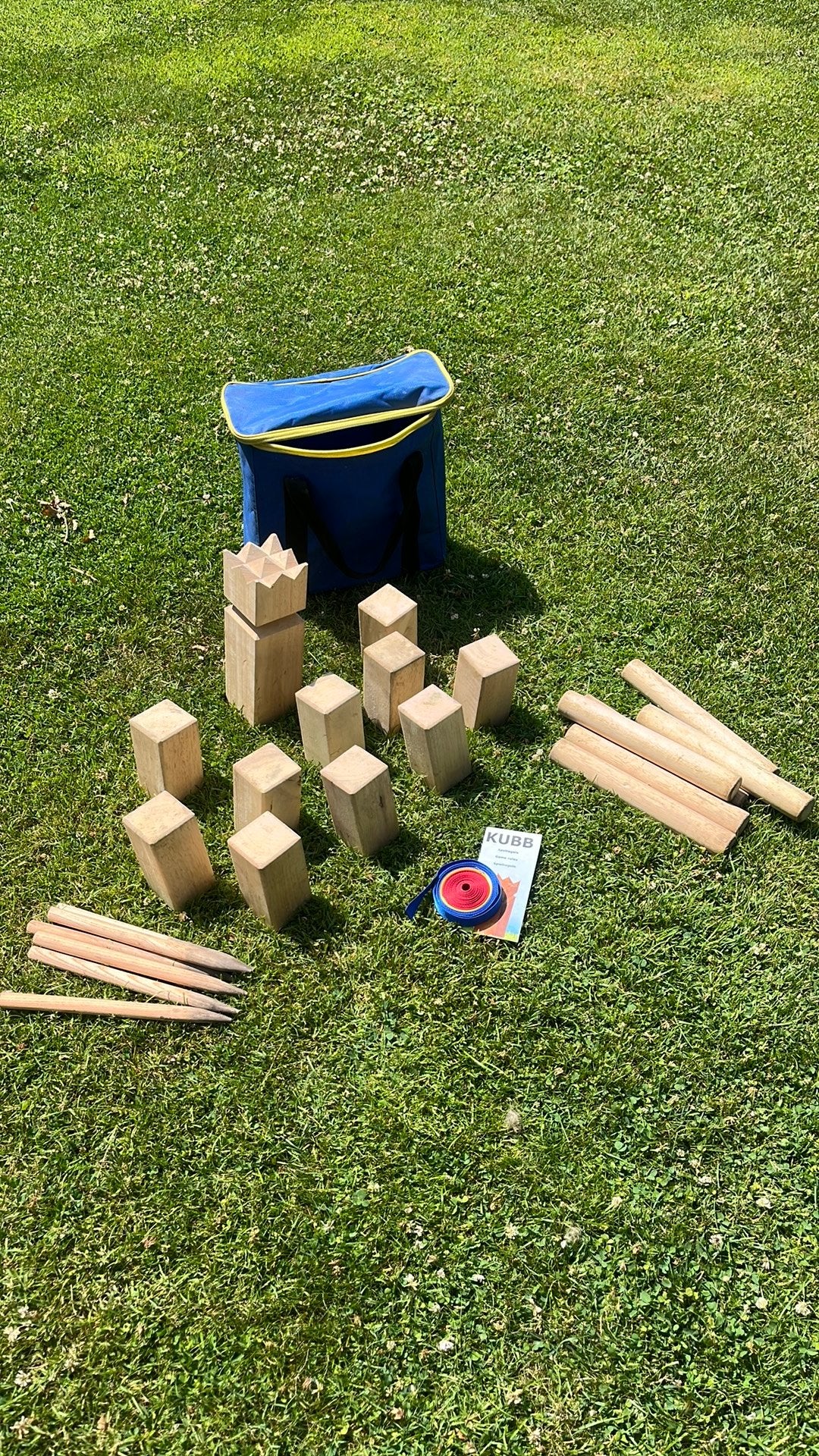 Kubb wedstrijdset, Hobby en Vrije tijd, Ophalen, Zo goed als nieuw