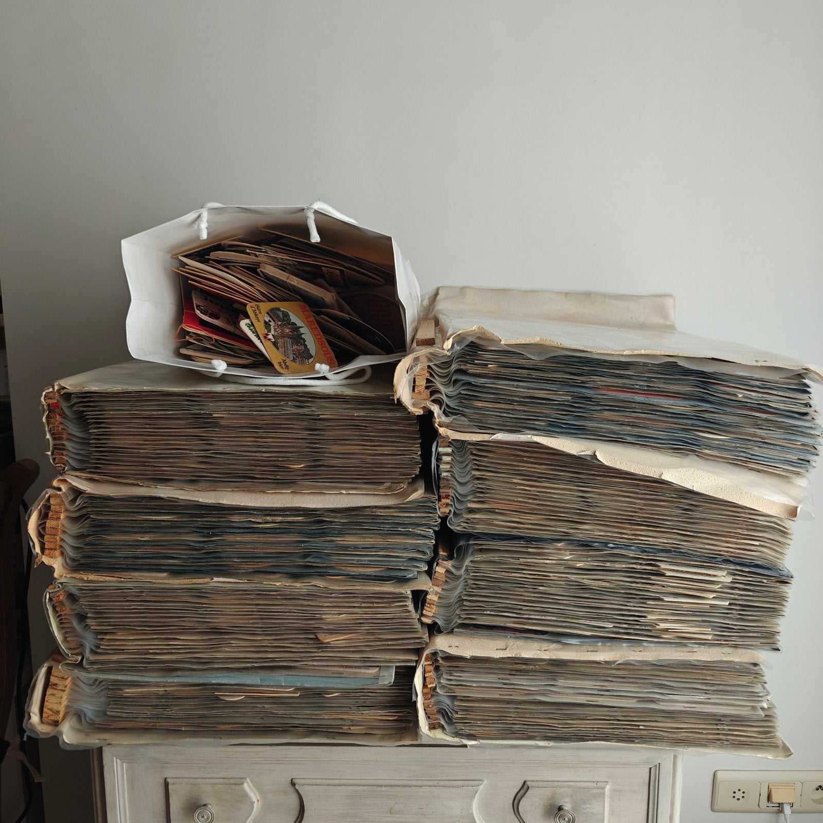 Collectie 4000+ bierviltjes, Ophalen