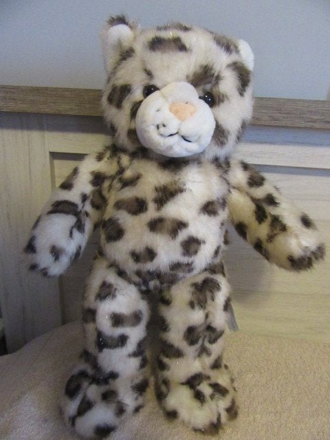 knuffel: Luipaard -- Build a Bear -- pluche - knuffeldier, Verzamelen, Ophalen of Verzenden, Zo goed als nieuw, Stoffen beer, Overige merken