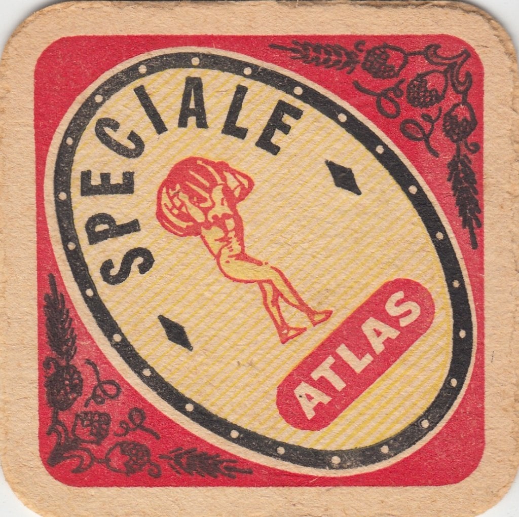 oud bierviltje Atlas, Collections, Marques de bière, Enlèvement ou Envoi