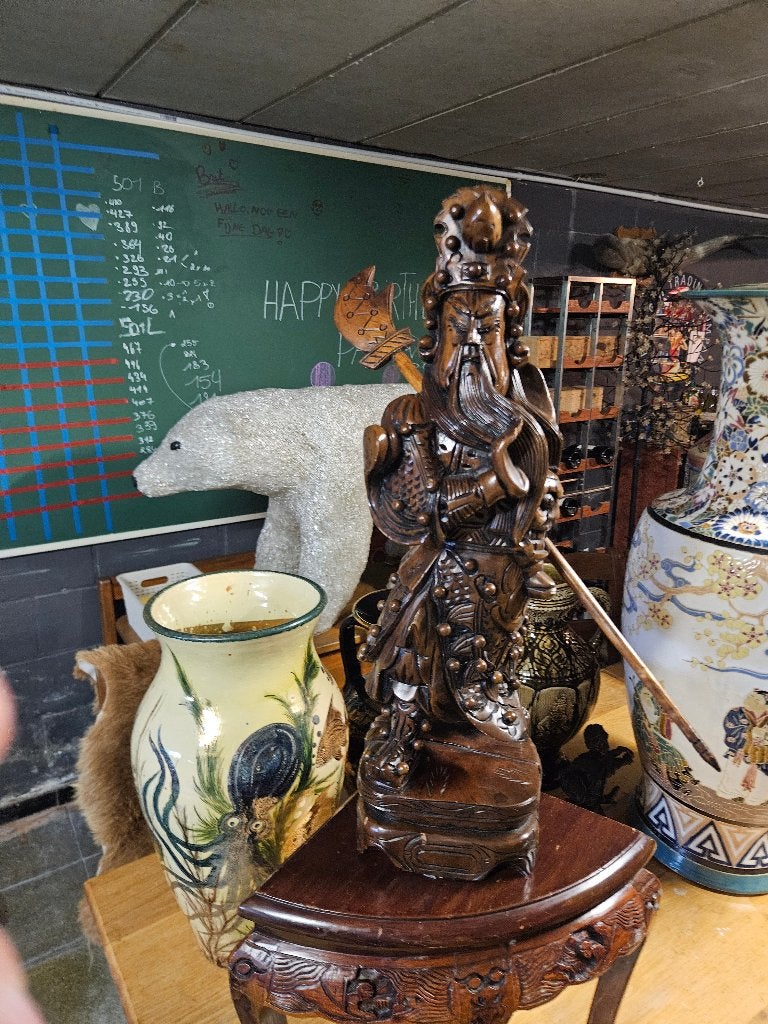 Houten beeld, Antiquités & Art, Art | Sculptures & Bois, Statue, Bois, Asie, Religion