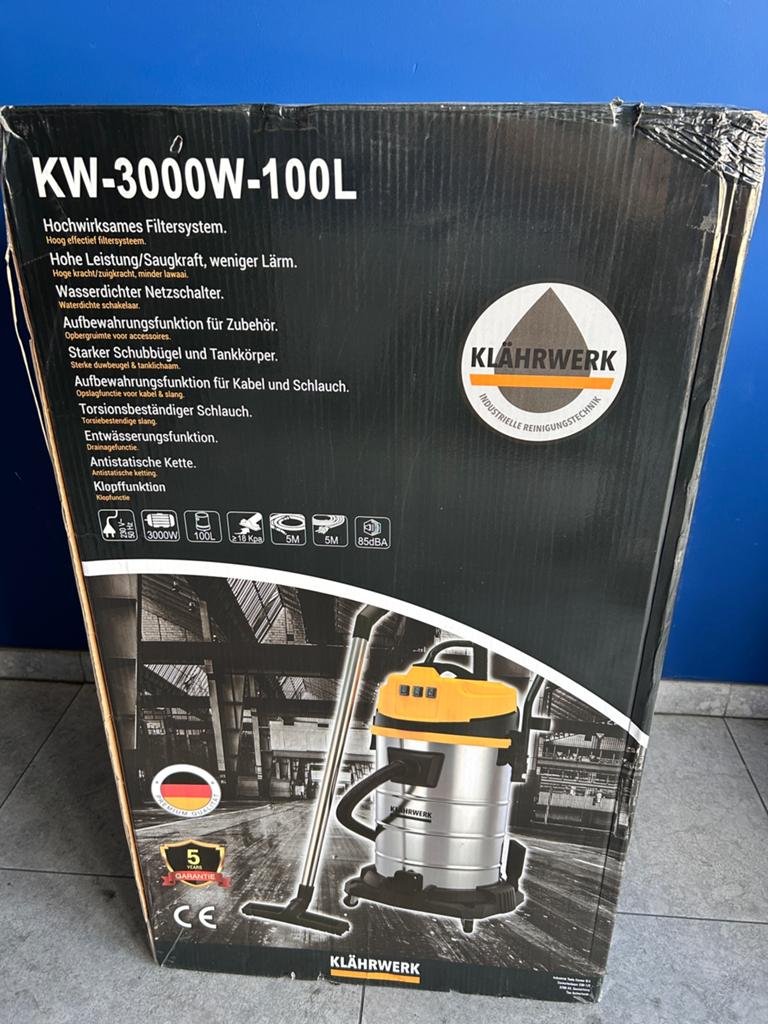 Industriële Nat-/Droogzuiger 100L – NIEUW, Ophalen, Nieuw
