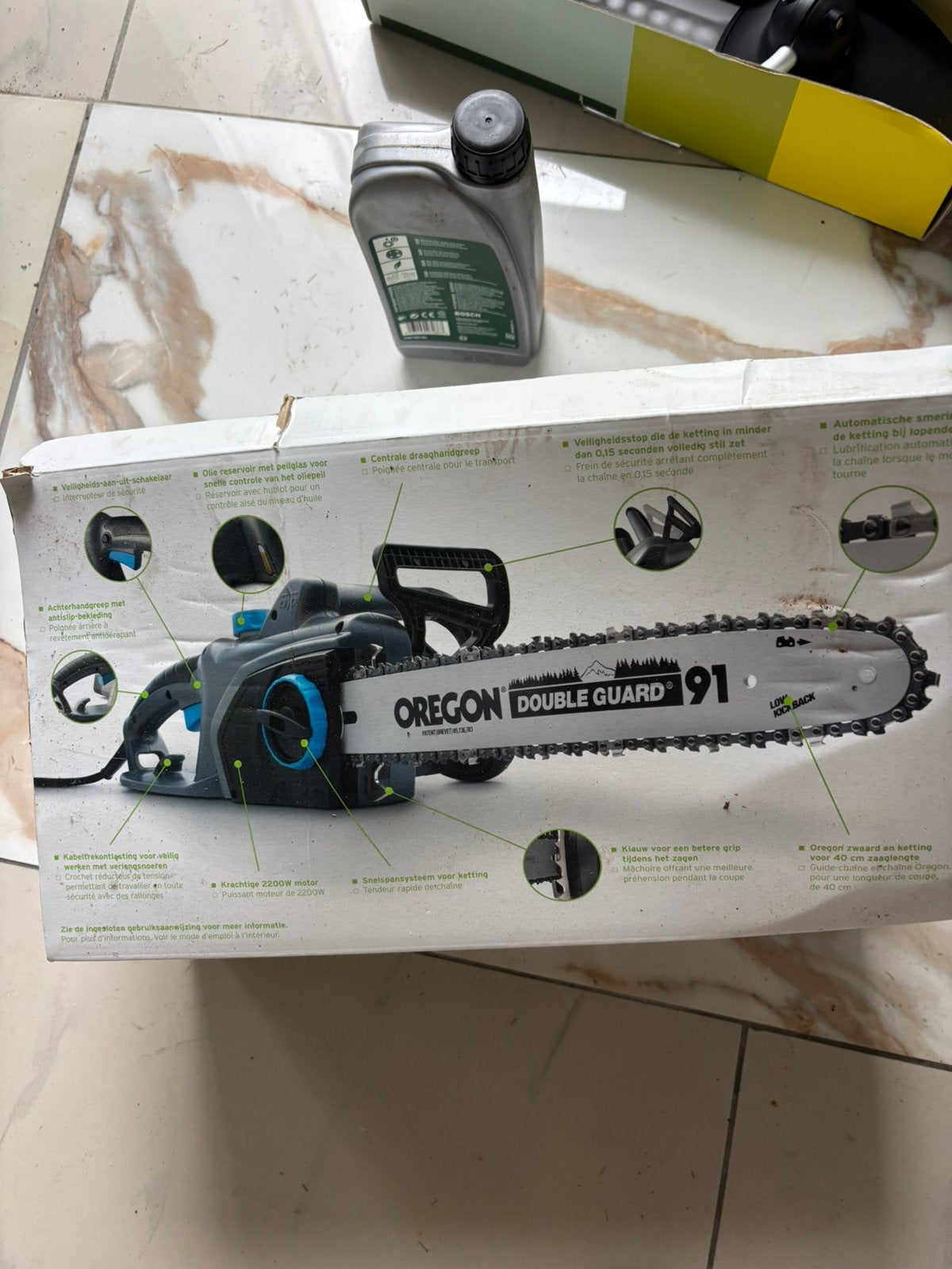Scie à chaîne + ciseaux et pinces, Sports nautiques & Bateaux, Enlèvement, Comme neuf