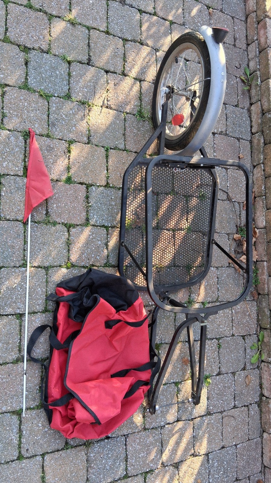 Eenwielige fietskar, Fietsen en Brommers, Fietsaccessoires | Aanhangwagens en Karren, Ophalen