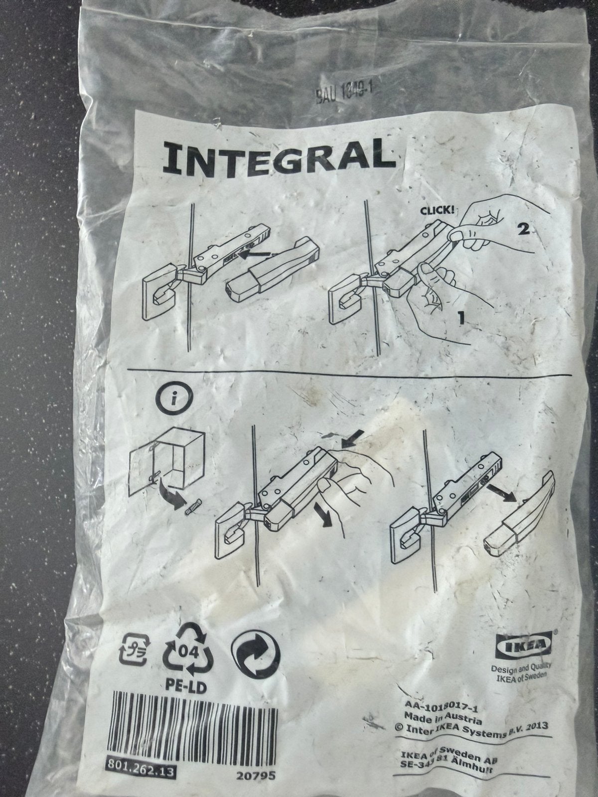IKEA INTEGRAL deurdemper soft-close 801.262.13 (nieuw), Huis en Inrichting, Ophalen, Nieuw, IKEA