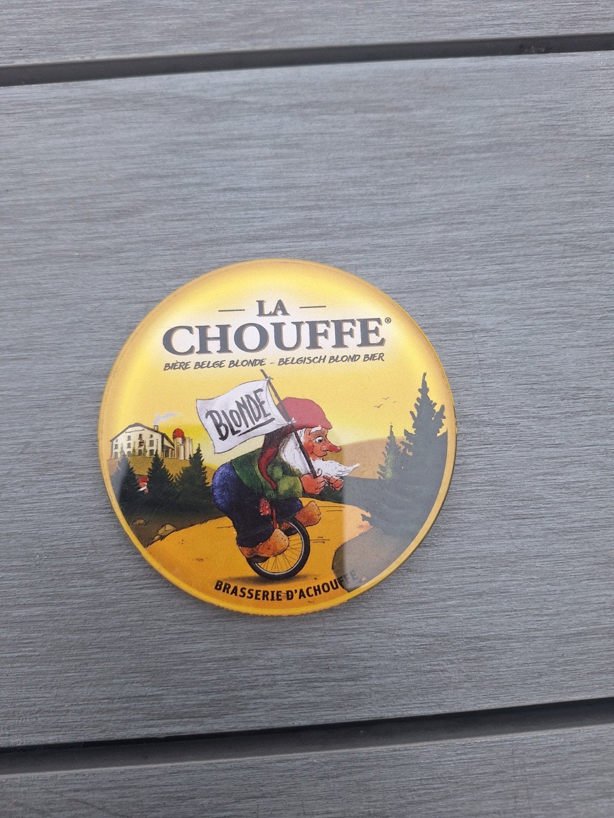 La Chouffe taplens, Ophalen of Verzenden, Zo goed als nieuw, Overige typen
