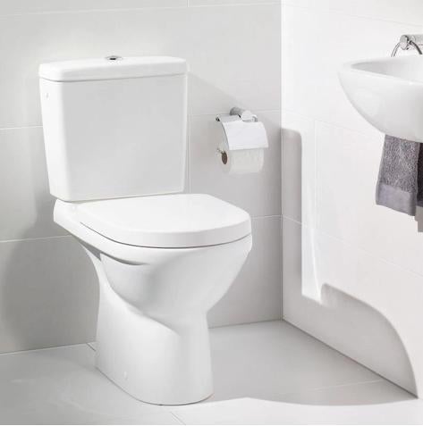Villeroy & Boch O.Novo combipack met staandtoilet en zitting, Doe-het-zelf en Bouw, Sanitair, Ophalen, Nieuw, Steen, Toilet
