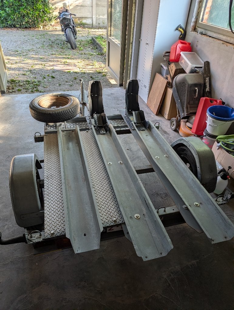 Aanpasbare Motoraanhanger, Auto diversen, Ophalen, Gebruikt