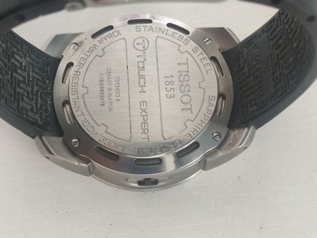 Tissot T Touch II, Handtassen en Accessoires, Horloges | Heren, Overige merken, Gebruikt, Staal, Polshorloge