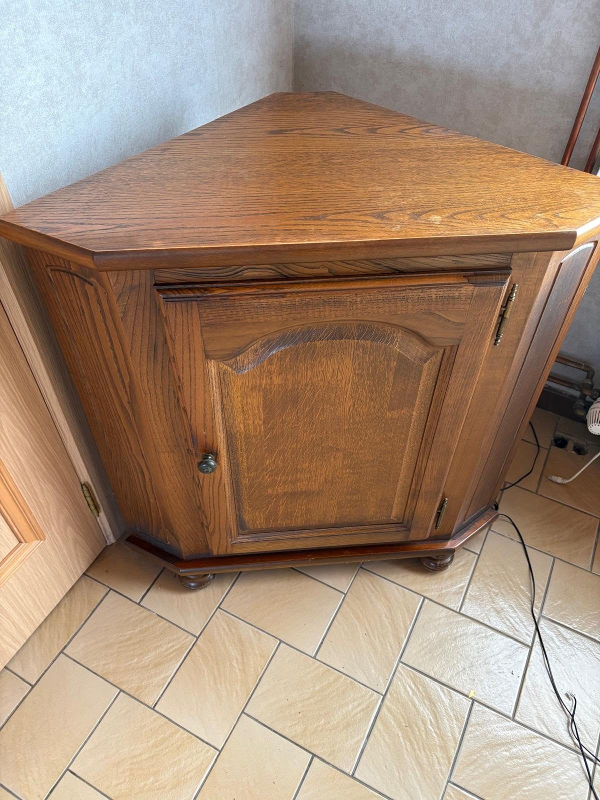 Set klassieke meubelen (hoekkast- dressoir-barkast-tafel), Antiek en Kunst, Ophalen