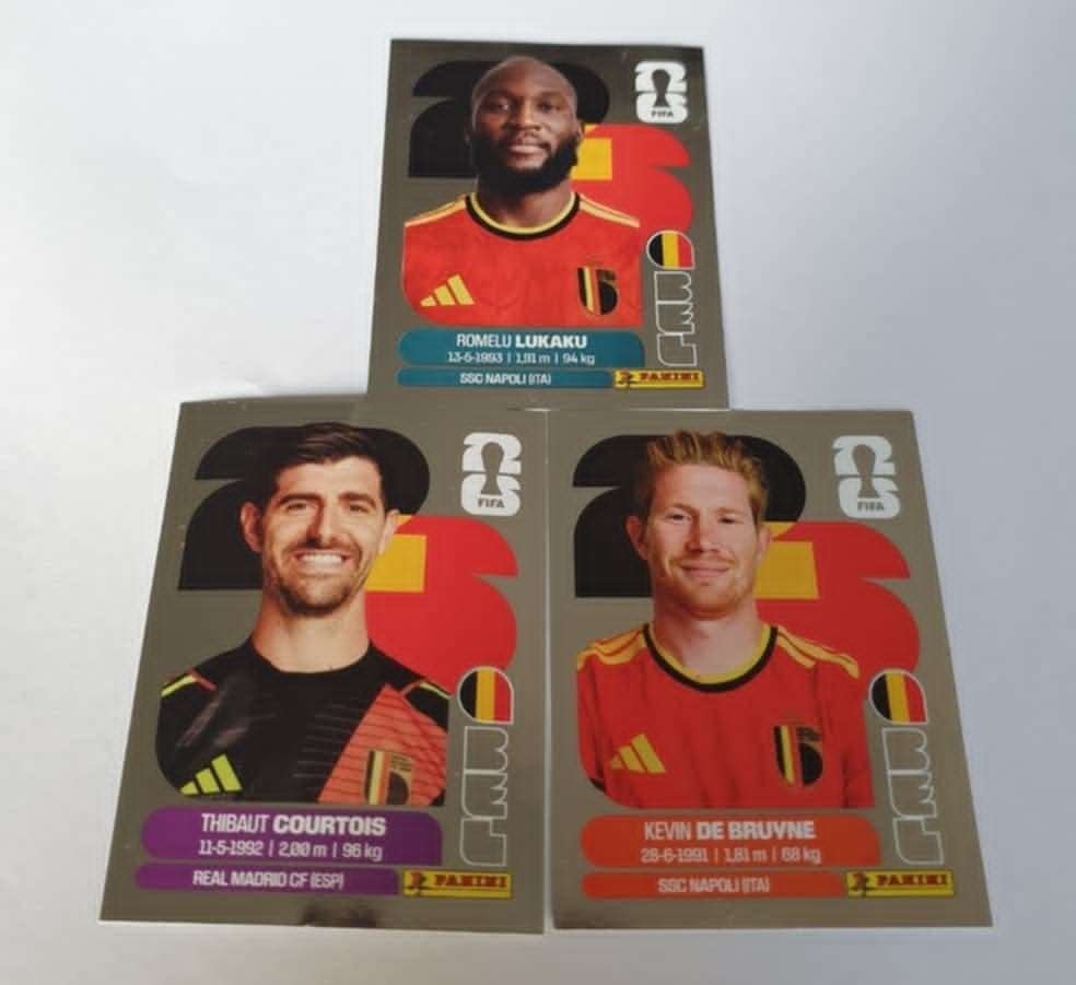 PANINI STICKERS DE BRUYNE-LUKAKU, Verzamelen, Verzenden, Nieuw, Sport