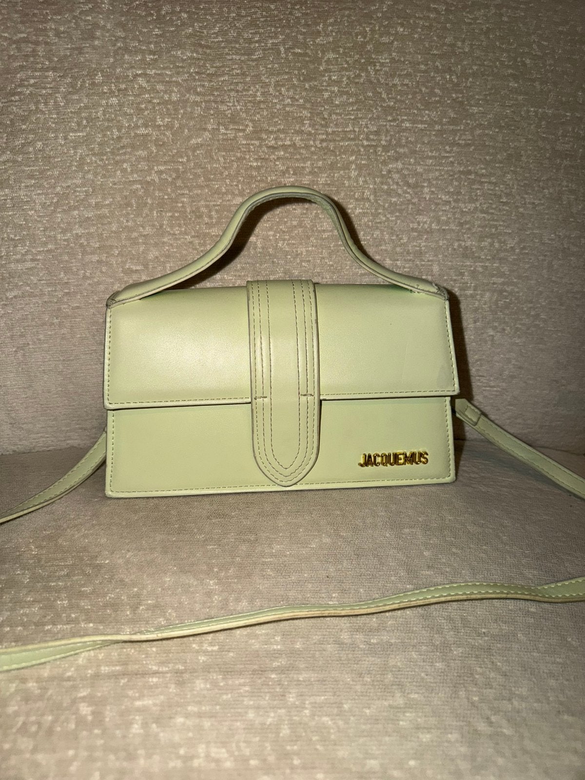 Jacquemus tas mint green, Handtassen en Accessoires, Tassen | Damestassen, Ophalen of Verzenden, Gebruikt