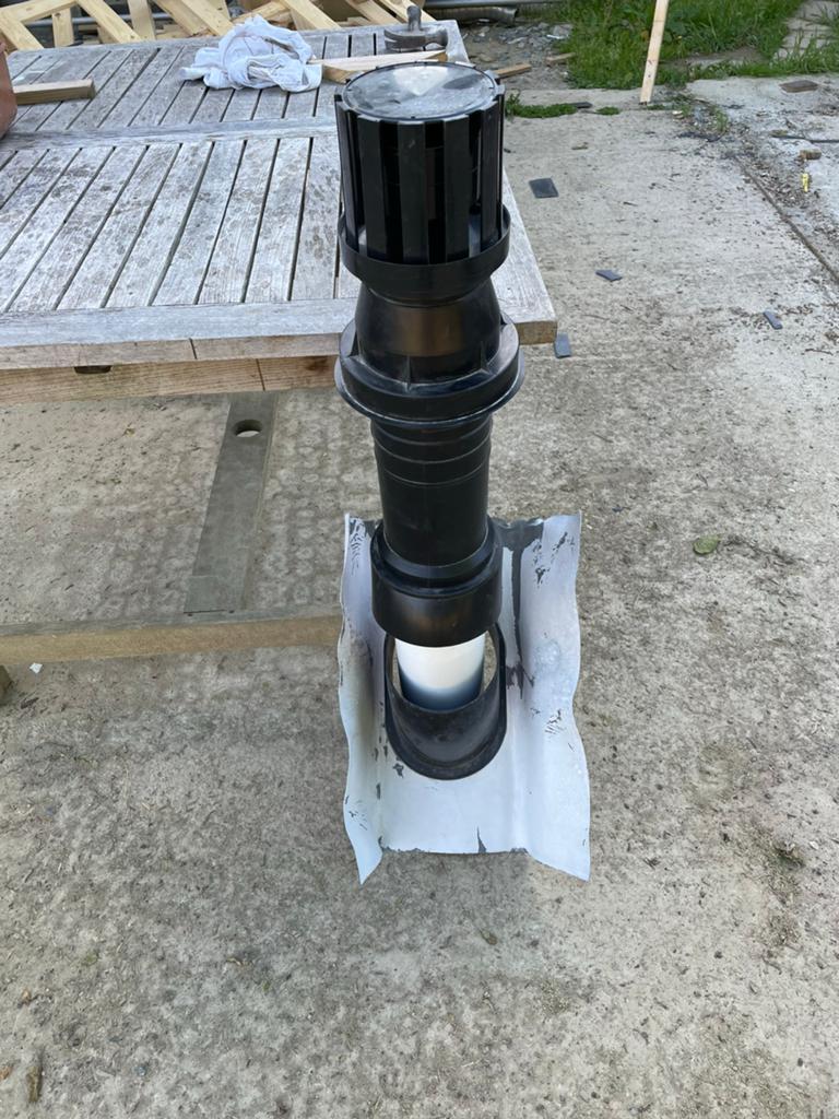 Dakdoorvoer Rolux 4G 80 - 125mm met loodslab, Ophalen, Zo goed als nieuw