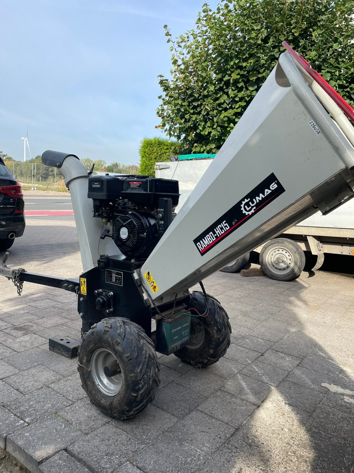 Hakselaar benzine lumag HC15 2018, Tuin en Terras, Ophalen, Zo goed als nieuw, Benzine