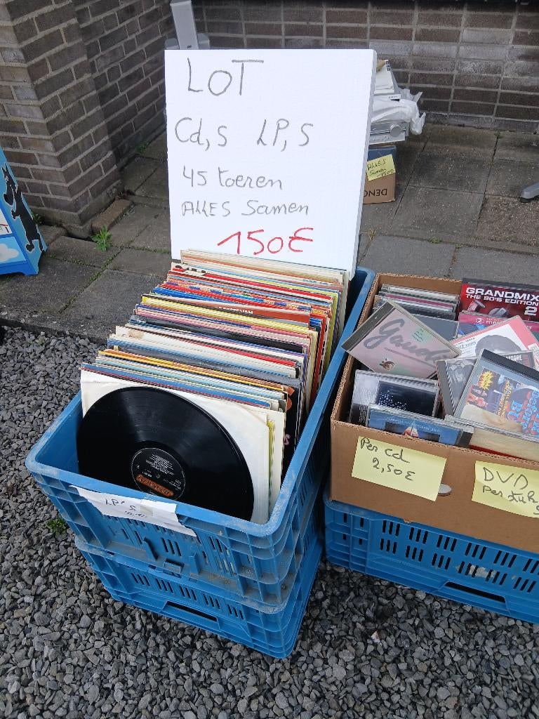 Lot lp,s cd,s 45 toeten, Ophalen, Gebruikt, Overige genres