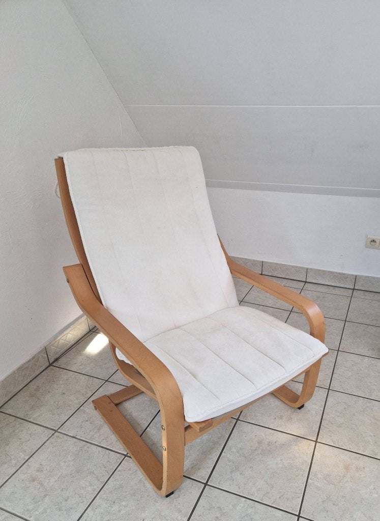 fauteuil ikea type poang (enlèvement à Liege ), Maison & Meubles, 75 à 100 cm, Poang, Bois, Enlèvement