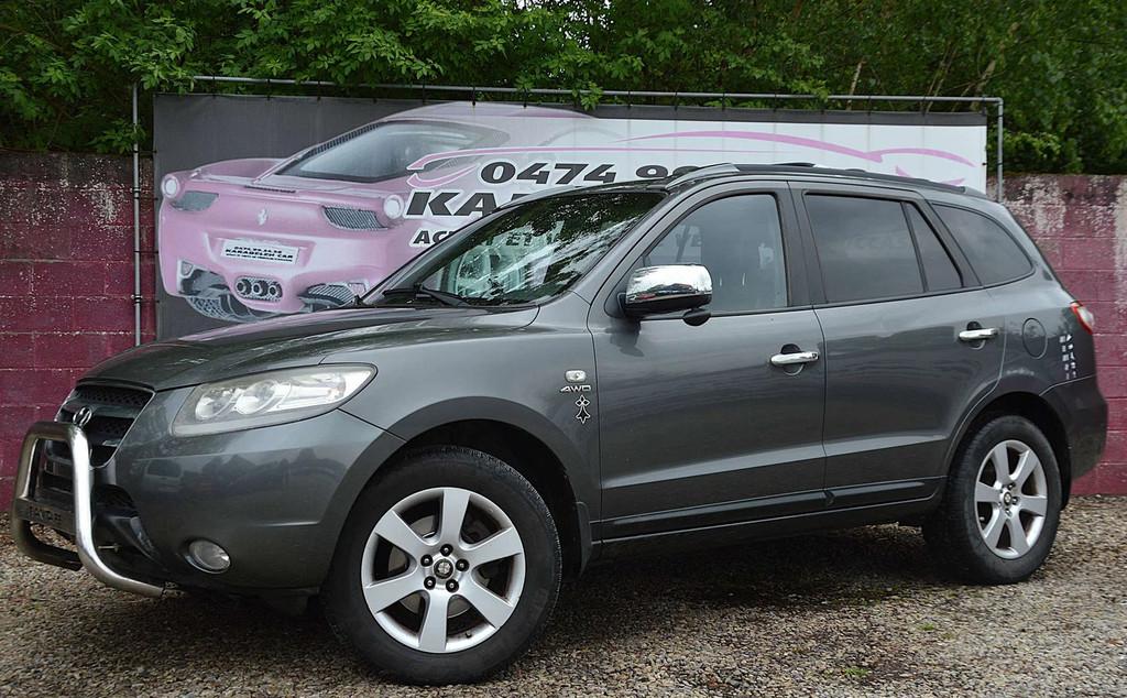 Hyundai Santa Fe 2.2 CRDi 4WD Executive 7pl NAV CLIM CRUIS 3, Autos, Cuir, Argent ou Gris, 110 kW, Entreprise