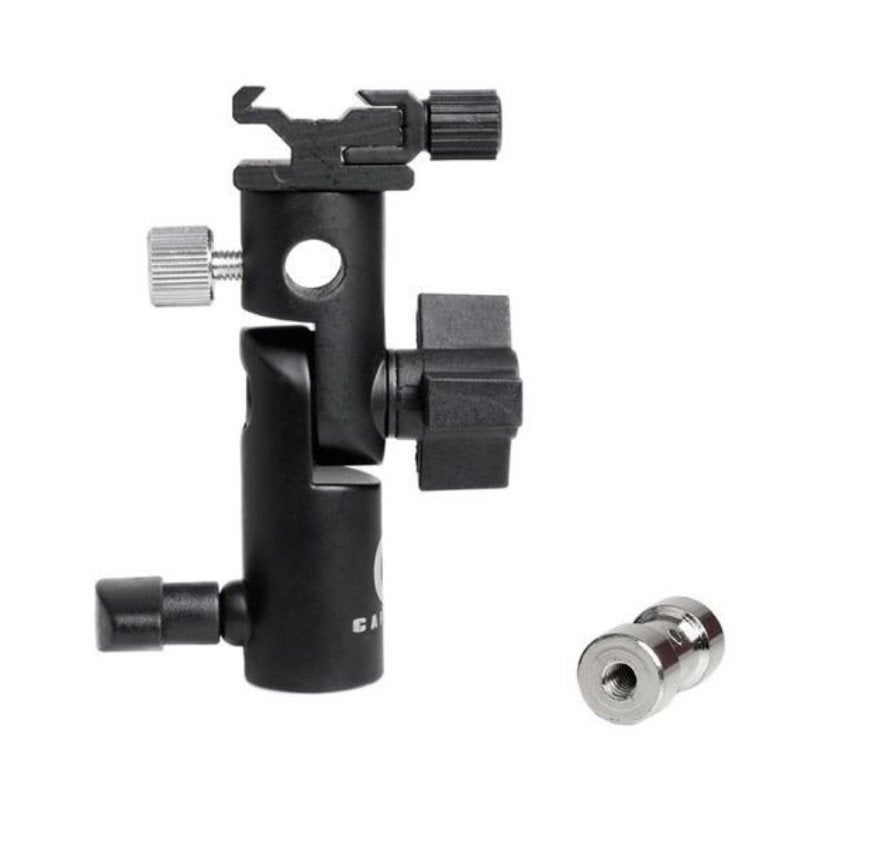 Caruba Umbrella Swivel + Hotshoe adapter + Spigot (SW-1), TV, Hi-fi & Vidéo, Photo | Studio photo & Accessoires, Enlèvement ou Envoi