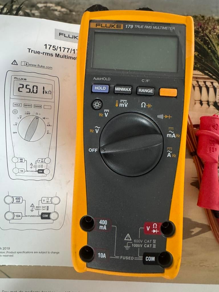Fluke 179 ongebruikt, Enlèvement