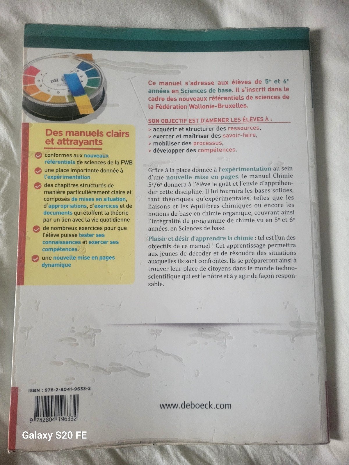 Chimie 5e/6e, Enlèvement, Chimie