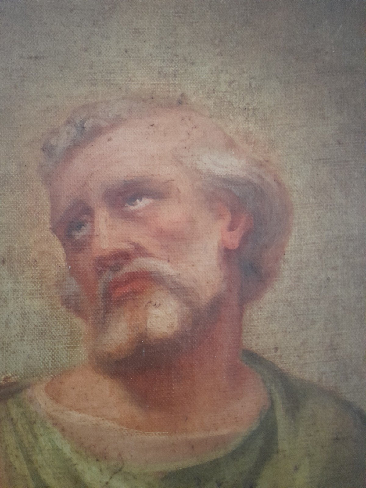 oud. mooi portret. Claes  1889, Ophalen of Verzenden, Doek