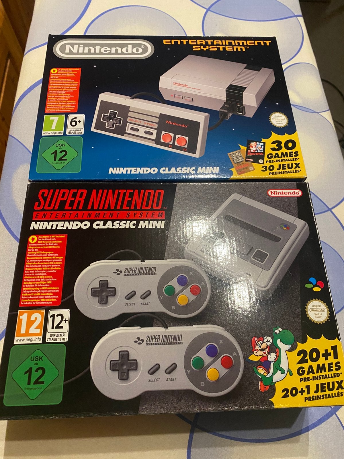 Mini NES en mini SNES. Splinternieuw, Enlèvement, Neuf, Avec jeux