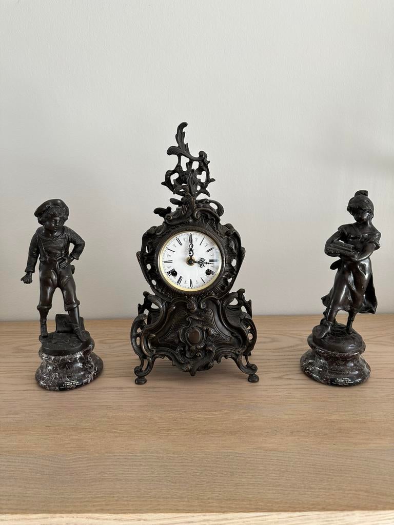 Bronzen klok, Antiek en Kunst, Ophalen