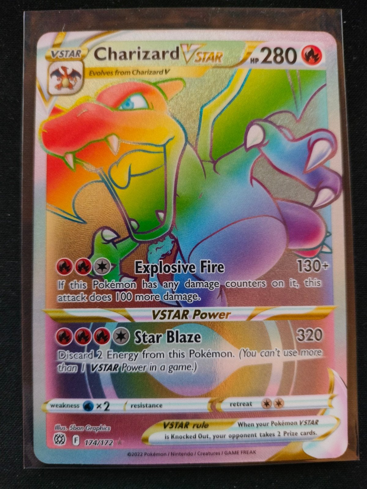Charizard vstar, Ophalen of Verzenden, Nieuw, Losse kaart, Foil