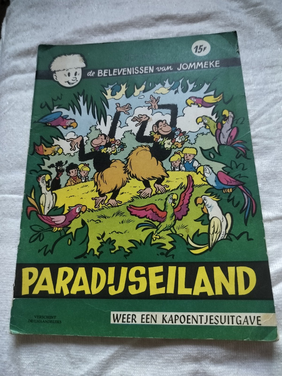kapoentjes uitgave paradijs eiland belevenissen van jommeke, Boeken, Stripverhalen, Ophalen of Verzenden