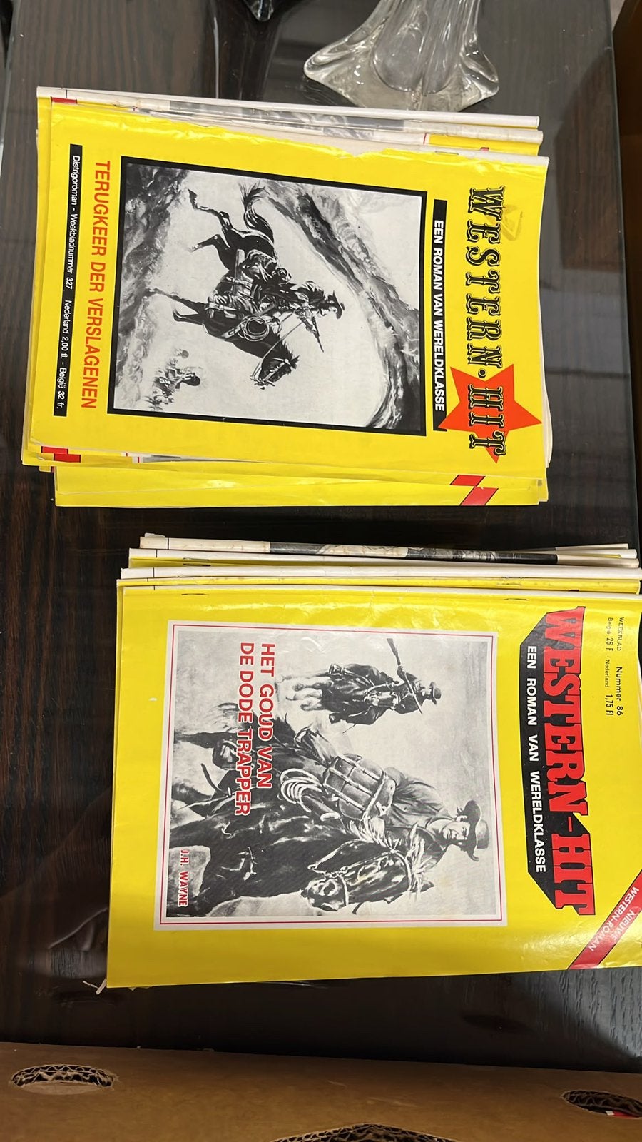 Vintage western / cowboy boekjes WESTERN HIT  lot 61 stuks, Ophalen, Tijdschrift