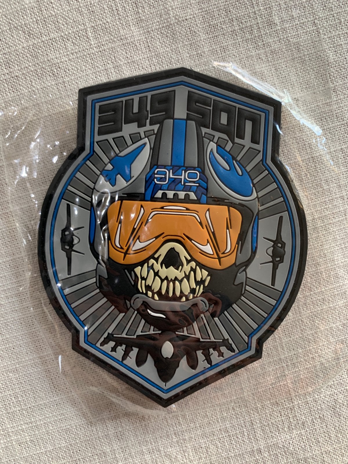 Patch Belgian Air Force 349 Sqn ODF, Collections, Envoi, Comme neuf