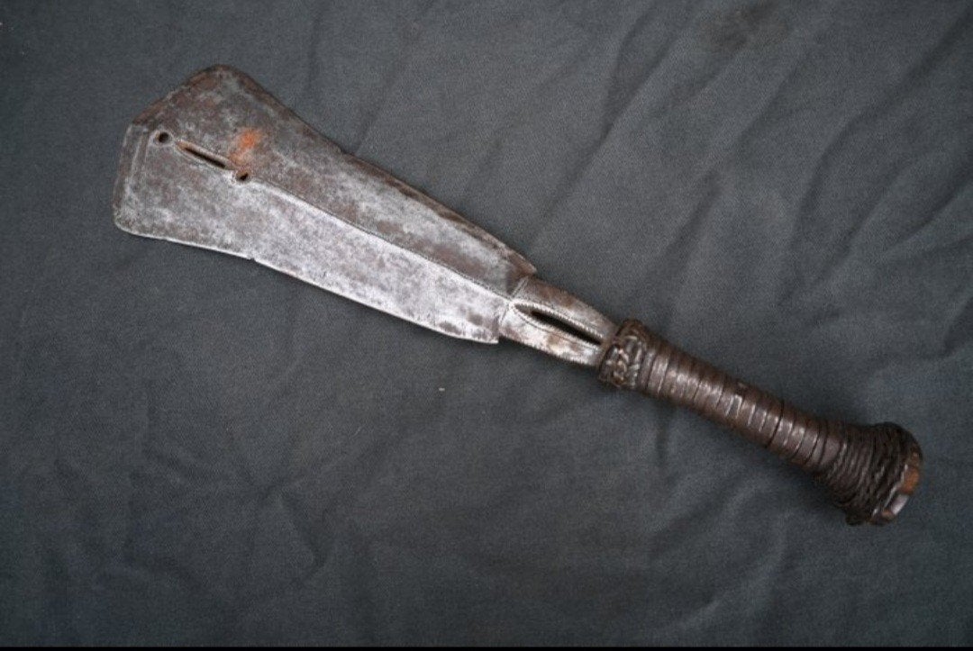 Couteau Yakoma africain du Congo, Afrique, Enlèvement ou Envoi, Fait main, Métal