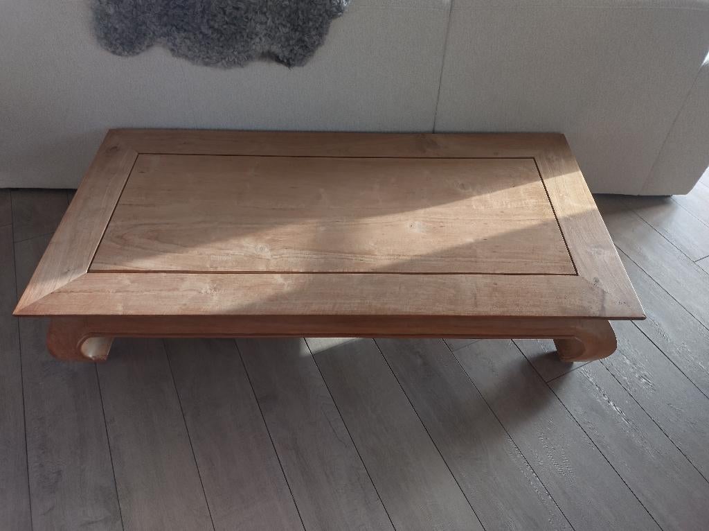 Opium salontafel in Oude Teak, Ophalen, Gebruikt, Opium stijl, Teakhout