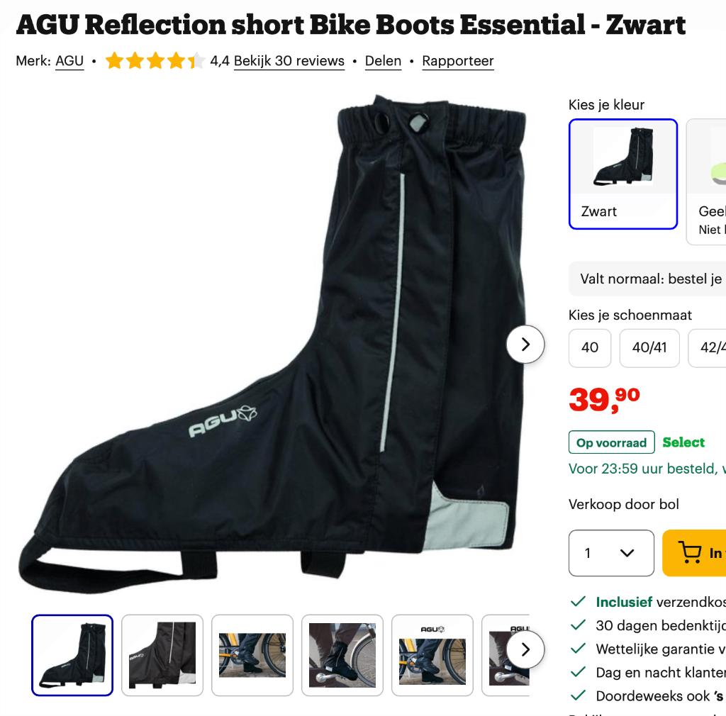 agu fiets regenlaarzen Bike boots NIEUW, Ophalen of Verzenden, Nieuw, M, AGU