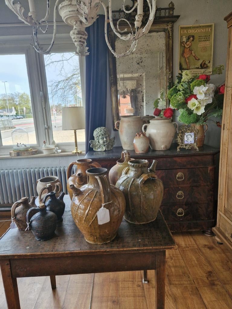 Oude franse hmade gres potten van €20-€150, Ophalen