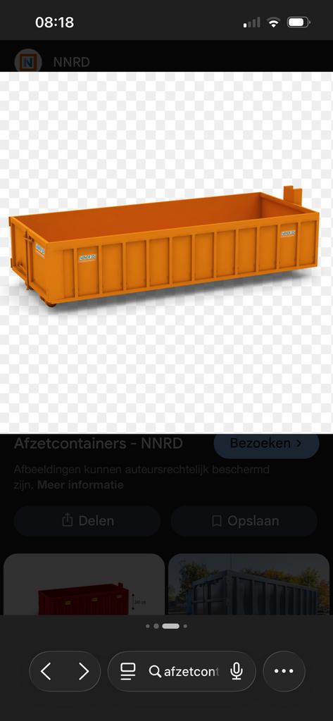 Gezocht afzetcontainer, Doe-het-zelf en Bouw, Containers, Ophalen