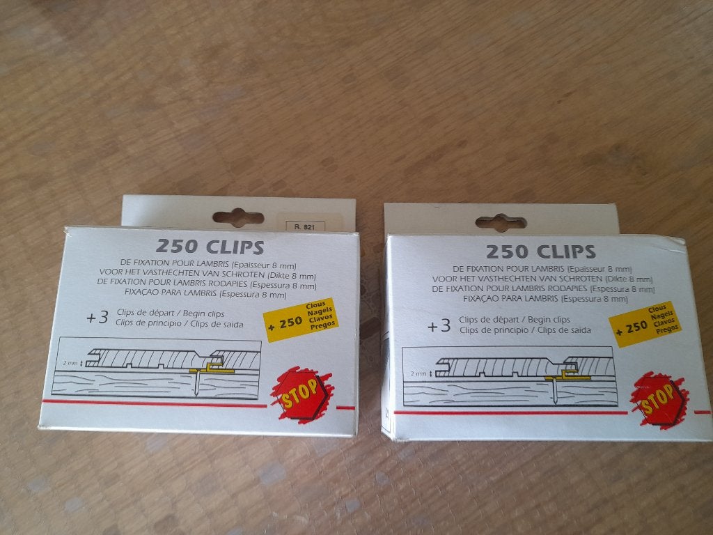 Clips de fixations pour lambris, Enlèvement ou Envoi, Neuf, Autres types