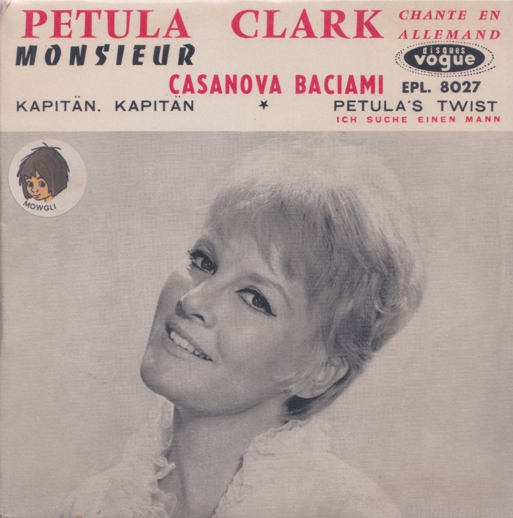 Petula Clark – Monsieur / Petula’s twist + 2 – Single - EP, CD & DVD, Vinyles Singles, Enlèvement ou Envoi, 7 inch, Utilisé, EP