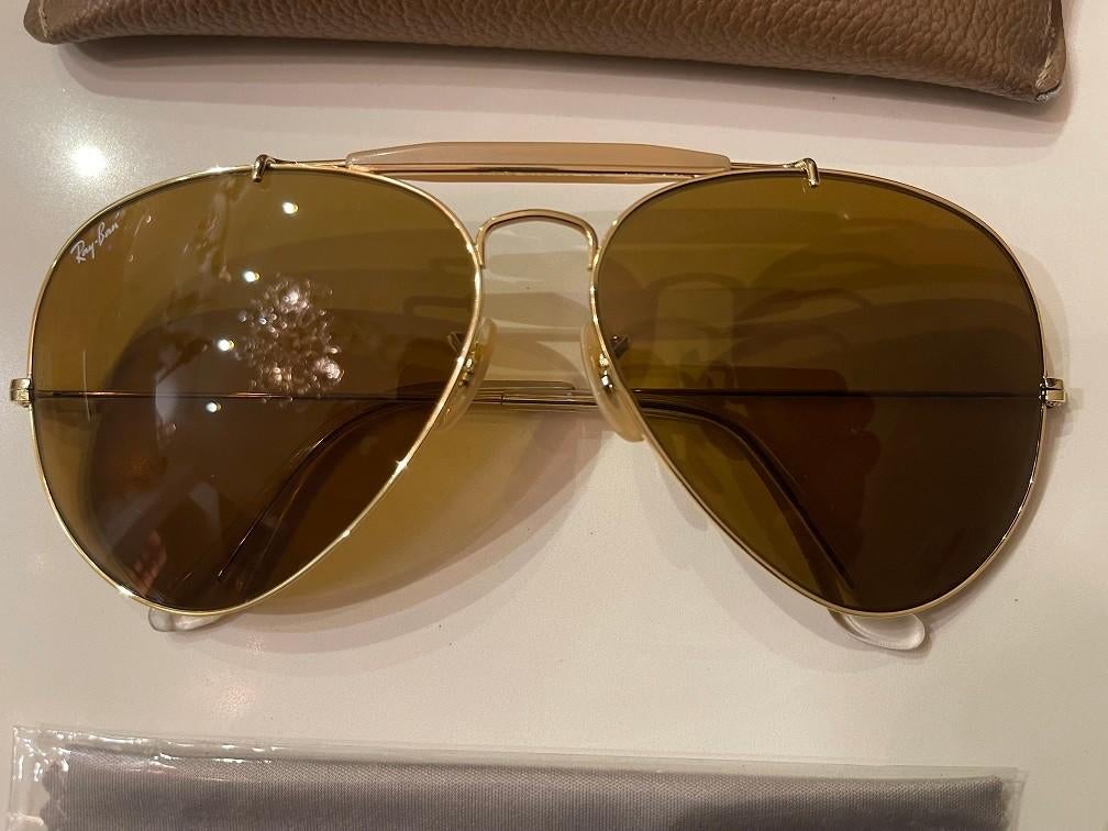 Vintage B&L Ray-Ban zonnebril Outdoorsman II 62mm B15 O20, Zonnebril, Overige kleuren, Ophalen of Verzenden, Zo goed als nieuw