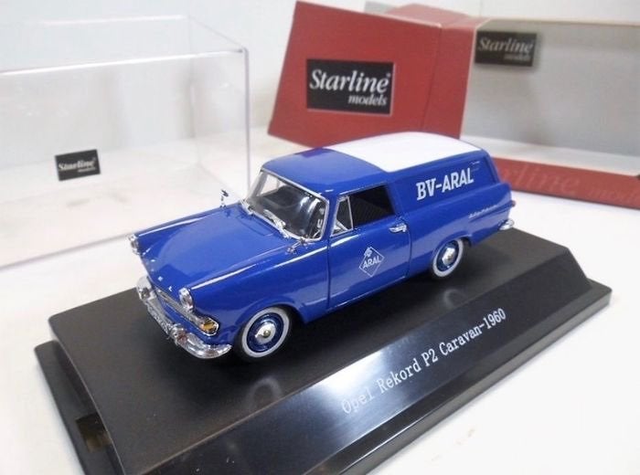 1:43 - Opel Rekord Caravan 1960 - nieuwstaat, Ophalen of Verzenden, Nieuw