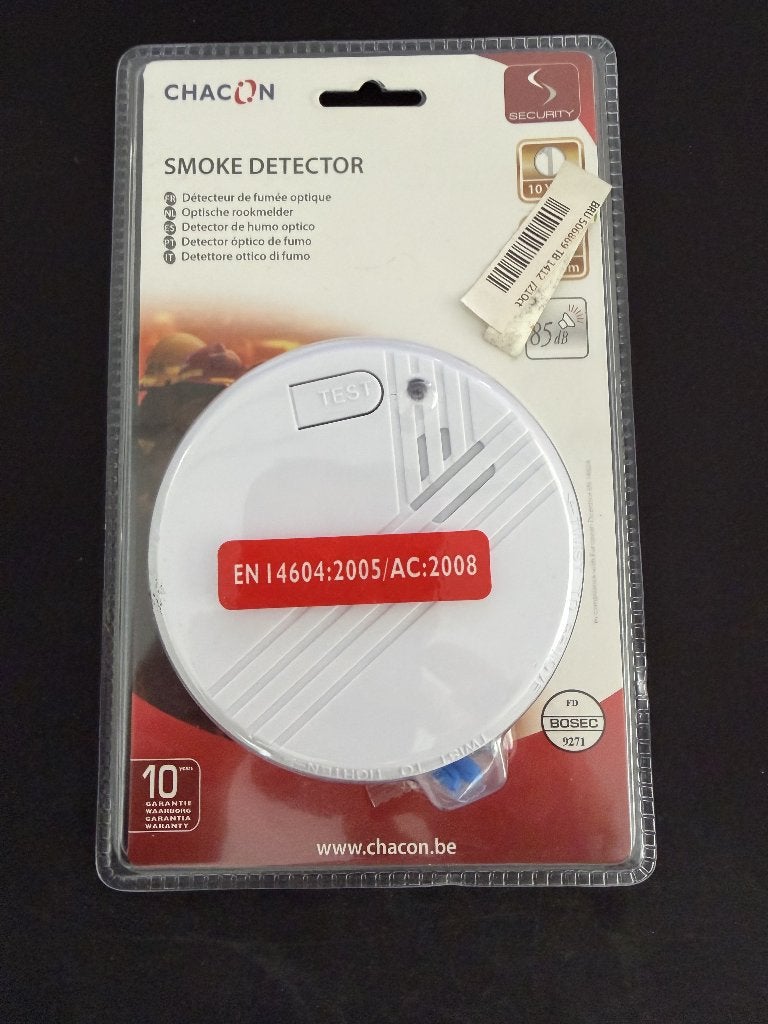 Nieuwe Chacon optische rookmelder – ongeopende verpakking, Ophalen of Verzenden, Nieuw, Detector, Sensor of Melder, Rook