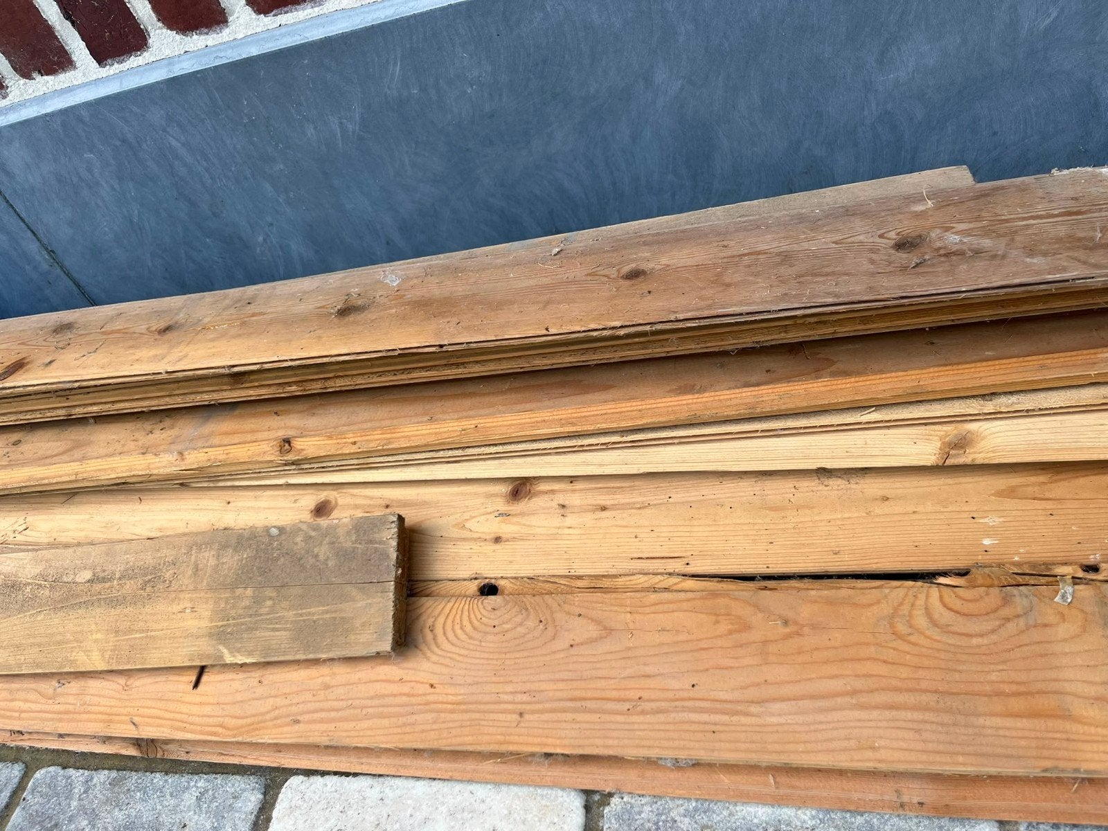Planken onbehandeld, Ophalen